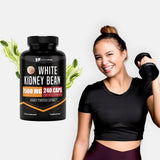 Healthfare White Kidney Bean Extract | 7,500 mg | 240 Capsules | Potent Formula | Non-GMO & Gluten Free | Organic | Made in The USA