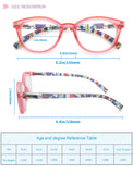 HEEYYOK 4 Pack Reading Glasses Women,Round Frame Readers Spring Hinges,Ladies Fashion Colorful with Soft Case1.75