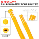 Gas Can Spout Replacement, Gas Can Nozzle Replacement, (3 Kit-Yellow) For Most 1/2/5/10 Gallon Gas Cans. Replacement gas can spout, Gas Can Replacement Spout. The tube is soft and flexible to use