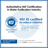 Waterdrop XWF NSF Certified Replacement for GE® XWF Refrigerator Water Filter, 1 Filter (Package may vary)