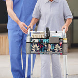 EXLIFBAG Walker Basket, Folding Walker Bag with Cup Holder, Walker Accessories for Seniors