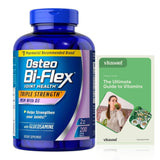 Osteo Bi Flex Triple Strength MSM with D3, 200 Count, 3 Months Supply, 1500 Mg Vitamin D 1000IU Tablet + Exclusive Vitasoul Vitamin Guide (2 Items)