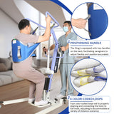 EZ Assistive Sit to Stand Lift Patient Aid Padded Sling and Stand Assist with Back Support,Patient Lift Sling Works with Most Mobility Aids & Equipment (Medium)