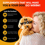 Dr Woow Multivitamins for Dogs - Everyday Vitamins for Dogs | Gut Immune Health, Joint Heart Eye Support | Dog Supplements Glucosamine Chondroitin, Digestion Probiotics, Omega 3 Fish Oil | 90 Ct