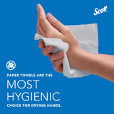 Scott® Multifold Paper Towels (03650), with Absorbency Pockets™, 9.2" x 9.4" sheets, White, Compact Case for Easy Storage (250 Sheets/Pack, 12 Packs/Case, 3,000 Sheets/Case)