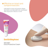 Smith+Nephew SECURA Extra Protective Cream (EPC) Tube, Diaper Rash Cream for Adults, Incontinence Skin Protectant, 3.25 Ounces White