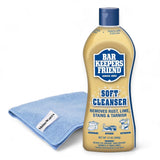 Bar Keepers Friend 13oz Soft Cleanser Bundled Microfiber Cleaning Towel - Great for everyday Cleaning of Pots, Pans, Stovetop, Cooktops, Water Stains, Bathrooms, Kitchens & more.