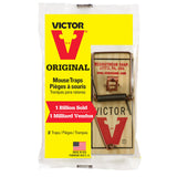 Victor M150-12 Metal Pedal Sustainably Sourced FSC Wood Snap Mouse Trap - 12 Traps