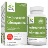 Terry Naturally Andrographis and Ashwagandha - 60 Capsules - Powerful Ayurvedic Adaptogens - Non-GMO, Vegan, Gluten Free - 60 Servings
