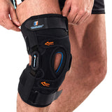 T TIMTAKBO Hinged Knee Brace,GEL Patella Support with Removable Dual Side Stabilizers,Knee Support for Meniscus Tear,Relieves ACL,Arthritis (XL fit Upper 22.5-25.5"/Lower 20-22")