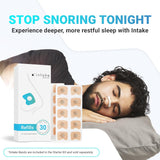 Intake Breathing Refill Tabs Pack - Boost Oxygen Intake, Improve Sleep Quality Solution- Sweat Resistant, Skin Safe Nasal Strips - Extra Strength Snore Stopper - (90 Count (Pack of 3)