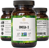 Truvani Algae Omega 3 | DHA Fatty Acids | Support for Joint, Immune, Heart, Skin, Brain Health | Vegan | 30 Day Supply