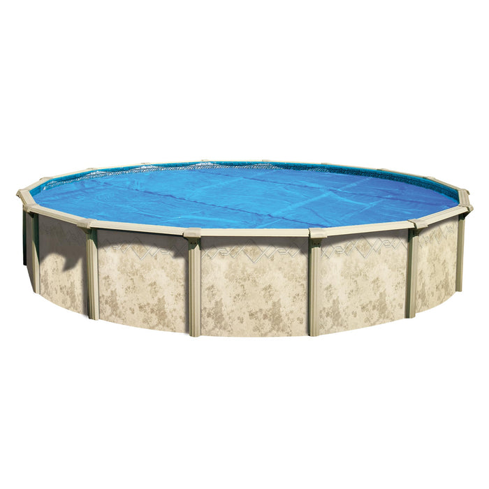 In The Swim 15' Standard Blue Round Solar Pool Cover 8 Mil for Solar Heating Above Ground Pools and Inground Pools