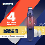 Dellona Next-level Hearing Aids For Seniors Severe Hearing Loss - Hearing Aids Rechargeable W/ Type-c - Comfort Design BTE Hearing Aids - Otc Hearing Aids For Seniors Rechargeable With Noise Cancelling - (Pair) Hearing Amplifiers For Seniors - (Blue)