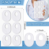 WILLBOND 120 Pcs Callus Pads Soft Felt Callus Oval Shape Corn Pads for Bottom of Foot Adhesive Foot Corn Pads for Men and Women Feet Toes Heel Pain Relief, White