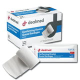 Dealmed 4" Sterile Conforming Stretch Gauze Bandages, 4.1 Yards Latex Free Stretched Dressing Wrap, Medical Non-Adherent Wound Care Mesh Bandages (Case of 96 Rolls)