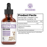 Dog Prenatal Vitamins | Prenatal Vitamins for Dogs | Includes Vitamin B Complex & Vitamin C | Dog Essentials | Whelping Supplies | Prenatal Dog Vitamins | Prenatal for Dogs | 1 Pack: 30 Servings
