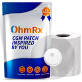 OhmRx Freestyle Libre 3 Sensor Covers Waterproof - No Cut Pack of 25 Clear Color - Adhesive Patches for Libre 3 Patch Lasts 10-14 Days Diabetic Patch