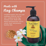 The Naked Bee Nag Champa Sandalwood & Indian Massala, Moisturizing Hand & Body Lotion, 8 Oz