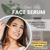 Vivid Ultra Vitamin C Face Serum – Skin Care Serum with Vitamin C, Collagen, Hyaluronic Acid, Green Tea, Vitamin E – for Firming Face & Brightening Dark Spot - Anti Aging Serum, Anti Wrinkle & Acne