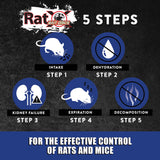 RatX EcoClear Products 620118-4, Bait Discs, All-Natural Poison Free Humane Rat and Mouse, 4 lb. Bucket