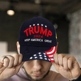 RYAN MCX Trump 2024 Hat MAGA Hat Keep America Great Hat Trump Merchandise Embroidered Adjustable Baseball Cap