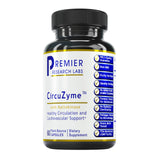 Premier Research Labs CircuZyme - for Circulation, Arterial Health & Blood Pressure Support - with Cordyceps, Olive Leaf & Tocotrienols - 60 Plant-Source Capsules