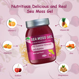 Sea Moss Gel Raw Organic,Real Sea Moss Gel with Irish SeaMoss,Wildcrafed Sea Moss Gel,Immune & Digestive Support,Vitamins & Minerals Supplement(Beet Root,18.5OZ)