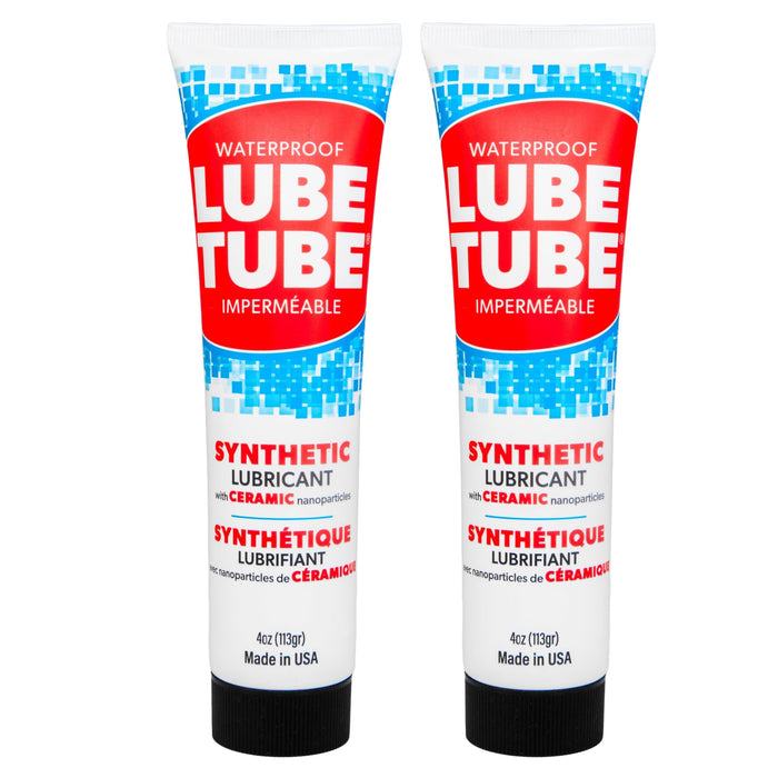 LubeTube 4oz O-Ring Grease (2-Pack) – Stops Leaks on Pump & Filter Seals – Non-Sticky Synthetic Grease for Pool Equipment, Plumbing, RV & Marine – PFAS-Free, Food-Grade, Made in USA