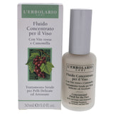 L'Erbolario - Concentrated Fluid for the Face - Evening Treatment for Delicate and Red Skin - Infused with Red Grape and Chamomile - Fast-Acting - Helps Prevent Reddening, 1.0 oz