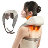 SORELAX Mini Shiatsu Neck Massager, Shoulder Neck Massager with Heat for Pain Relief Deep Tissue, Neck, Back, Shoulder, Leg Electric Kneading Massager, Perfect Gifts for Men Women Dad Mom (Grey)