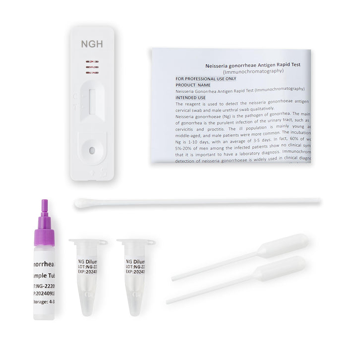 2-in-1 at Home Test Kit - Antigen Self-Testing Kit – Chlamydia and Gonorrhea Test Kit with Quick & Accurate Readings - Includes Cassette, Urethral & Cervical Swabs, Easy-to-Follow Instructions