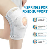 Galvaran Knee Brace with Side Stabilizers for Meniscal Tear Knee Pain ACL MCL Arthritis Injuries Recovery, Breathable Adjustable Knee Support for Men and Women