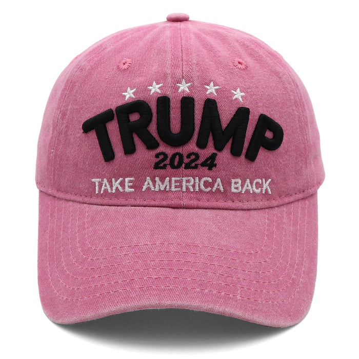 Trump Hat MAGA Hats Trump 2024 Donald Trump Merchandise Make America Great Again Hat Trump 2024 Hat Adjustable Baseball Cap Pink