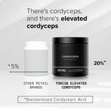 Toniiq 2400mg 4X Concentrate Cordyceps Mushroom Extract Capsules - 20% Cordycepic Acid - 40% Polysaccharides - Mycelium - CS-4 Strain - 240 Vegetarian Cordyceps Capsules - 600mg Servings
