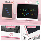 Hockvill LCD Writing Tablet for Kids 16 Inch, Toys for Girls Boys Drawing Pad for 3 4 5 6 7 8 Year Old Kid, Toddler Magnetic Doodle Board Travel Essentials Christmas Birthday Gift for Children (Pink)