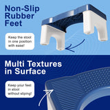 Toilet Stool Poop Stool Adult, Sturdy Plastic Toilet Step Stool for Adults, Portable Toilet Poop Foot Stool for Bathroom, Potty Stool Squat for Kids Seniors, Easy to Wash - US Patented