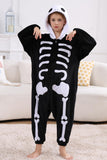 DELEY Unisex One Piece Animal Adult Skeleton Onesie, Animal Pajamas Halloween Cosplay Costume for Women and Mens Sleepwear