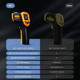 Infrared Thermometer Temperature Gun(NOT for Humans),-58°F~1832°F(-50°C~1000°C),High&Low Alarm,Non-Contact,MAX/MIN/DIF/AVG Display Digital Laser Thermometer Gun for Cooking,Industrial