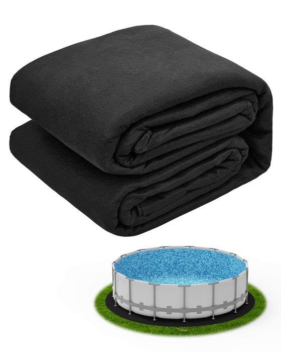 Mosenpol 24 FT Round Pool Liner Pad for Above Ground Pool, Durable Pre-Cut Under Pool Padding, Puncture Protection and Extend Liner Life