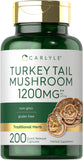 CARLYLE Turkey Tail Mushroom 1200mg - 200 Capsules