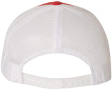 MAGA Hat Make America Great Again Donald Trump 2024 Slogan Trucker Mesh Back Snapback Hat (Red/White)