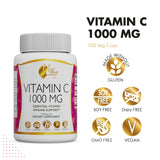 Cocó March Vitamin C 1000 MG - Dietary Supplement, High Dose of Essential Vitamin C, Immune Support - Gluten Free, Soy Free, Dairy Free, GMO Free, Vegan, 100 Capsules - 100 Servings