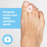 ZenToes Corn Cushions for Toes and Feet, Protect Sore Spots with Foam Padding, Reduce Pain, Pressure and Friction from Shoes, Long Lasting Water-Resistant Self-Stick Adhesive Pads (72 Count)