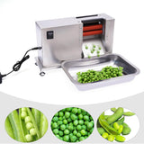 CHRISK Commercial Pea Peeling Machine, Electric Beans Sheller 20W Semi-Automatic Bean Pea Peeling Machine Peeler