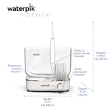 Waterpik Sidekick Portable Water Flosser Perfect for Travel & Home, White/Chrome