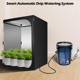 Automatic Drip Irrigation System Kits with 5 Gal Reservoir, Timer, Water Pump,12 Drip Emitters, 65.6FT/20M Drip Tubes Smart Automatic Garden Watering System for Indoor Plants/Lawn/Greenhouse