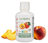 Go Healthy Multivitamin for Kids, Toddlers - Vegan Liquid Immune Support Supplement, Organic Folate, Liquid Vitamins & Minerals, 20 Fruits & Vegetables, Prebiotic, Gluten Free - 32 Servings