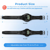 Awaiymi 2 Pack Talking Watch English Talking Watches for The Blind Clear Female Voice Talking Watch for Visually Impaired,Easy to use for Seniors,Blind,Visually Impaired,Best Gift for Seniors