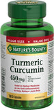 NATURE'S BOUNTY Turmeric Curcumin Value Pack 450 mg 120 Capsules